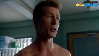 GLEN POWELL AND JOHN STAMOS NUDE/SEXY SCENE IN SCREAM QUEENS