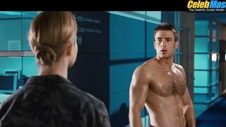 CHRIS EVANS NUDE/SEXY SCREENSHOT 3 IN FANTASTIC FOUR RISE OF THE SILVER SURFER